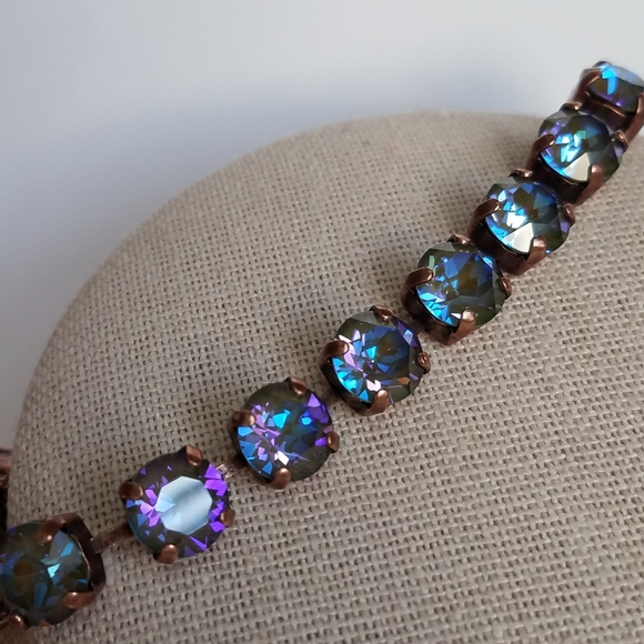 Austrian Crystal Bracelet in Copper - Picture 7 of 8